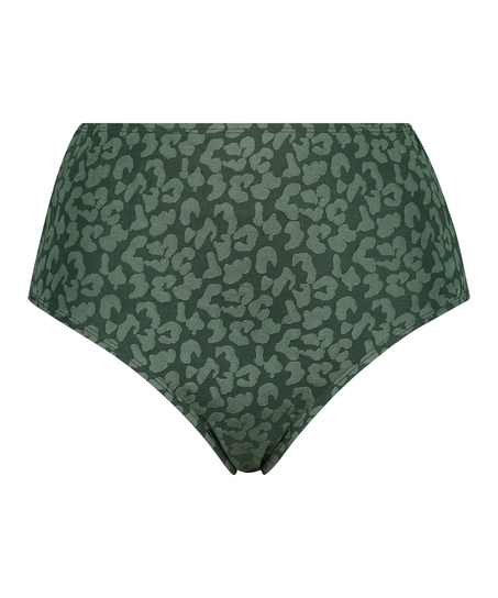 Tonal Leo bikinibukse med høyt snitt, Grønn