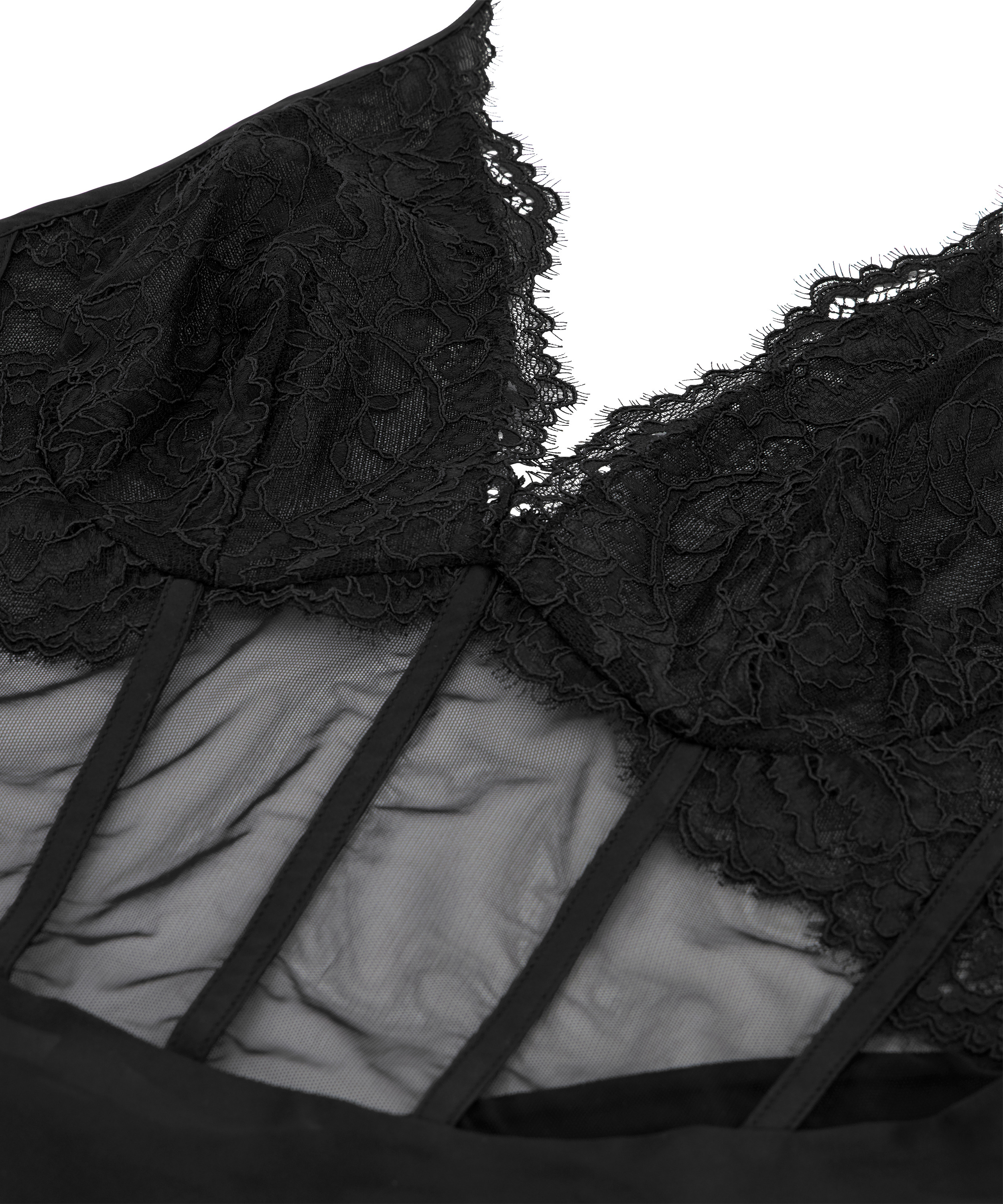 Slipkjole Lora, Svart, main