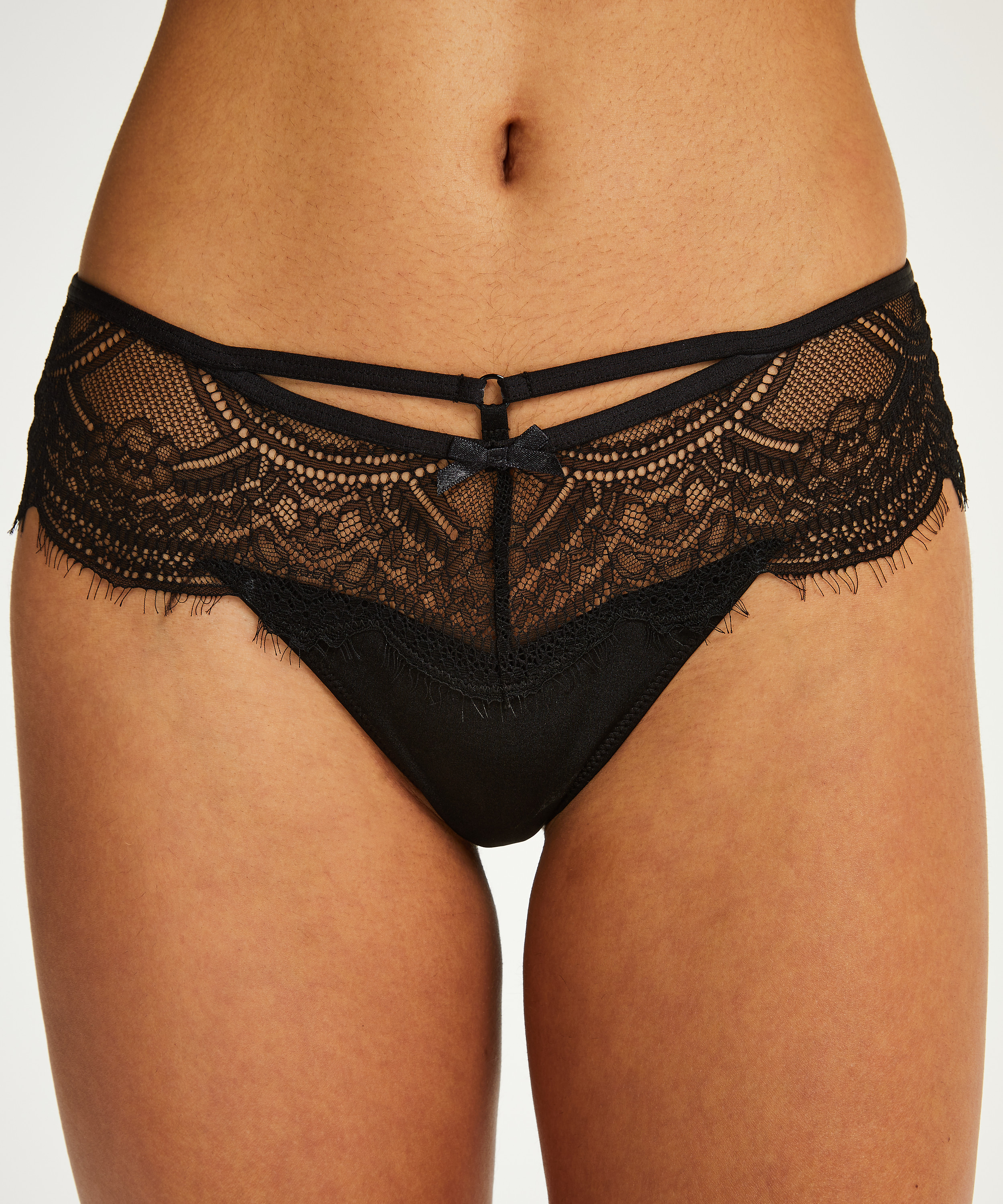 Nathalie boxerstring, Svart, main