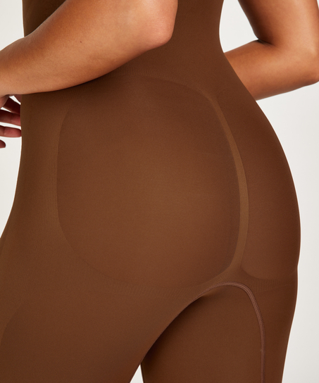 S&oslash;ml&oslash;s forsterkende bodysuit med h&oslash;ye ben, R&oslash;d