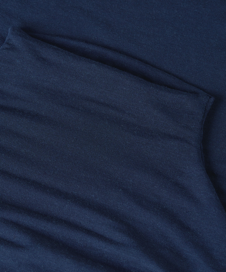 super soft kasjmir-skjorte med h&oslash;yhalset genser, Bl&aring;