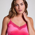 Cami-topp Velours Lace, Rosa