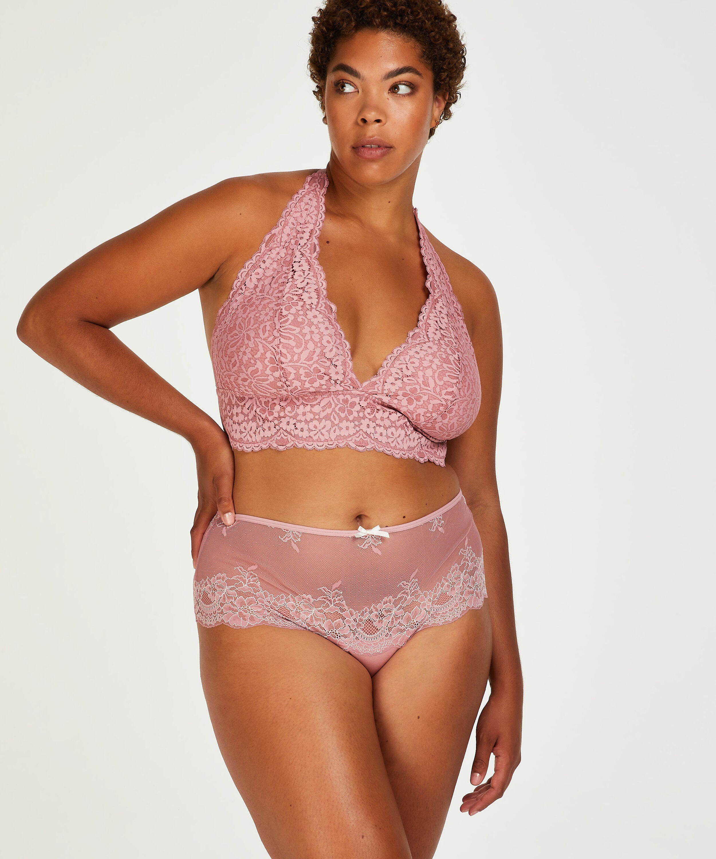 Doriane boxerstring kurvet form, Lilla