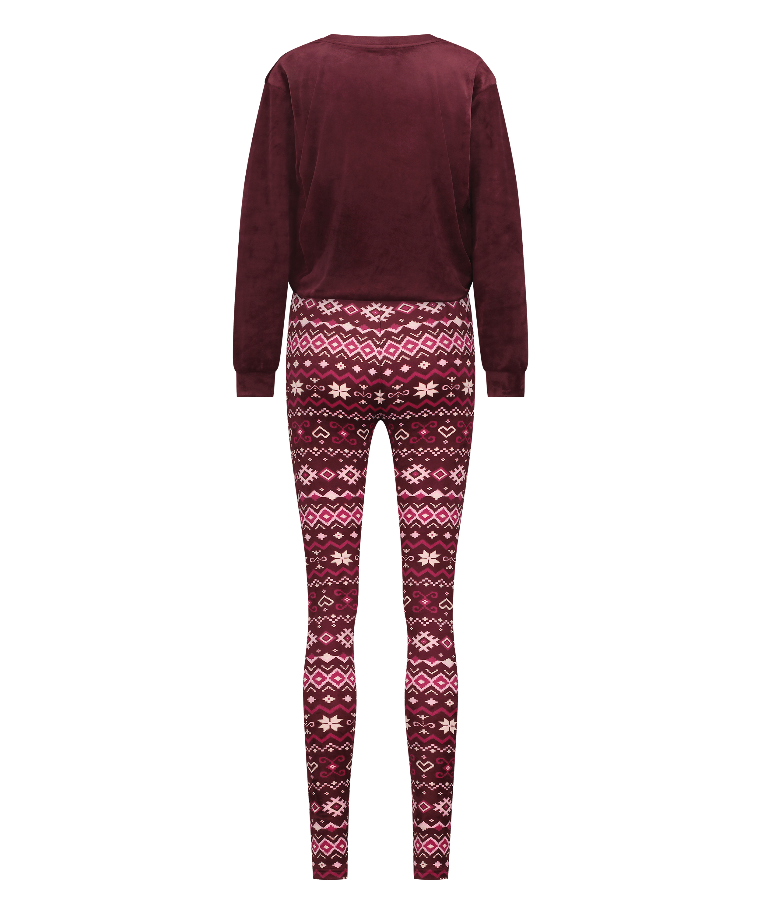 Pyjamaset with Bag, Rød, main