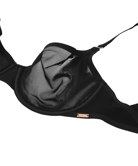 Uvattert bh med bøyle Essential, Svart