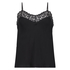 A-Line jersey cami-topp, Svart