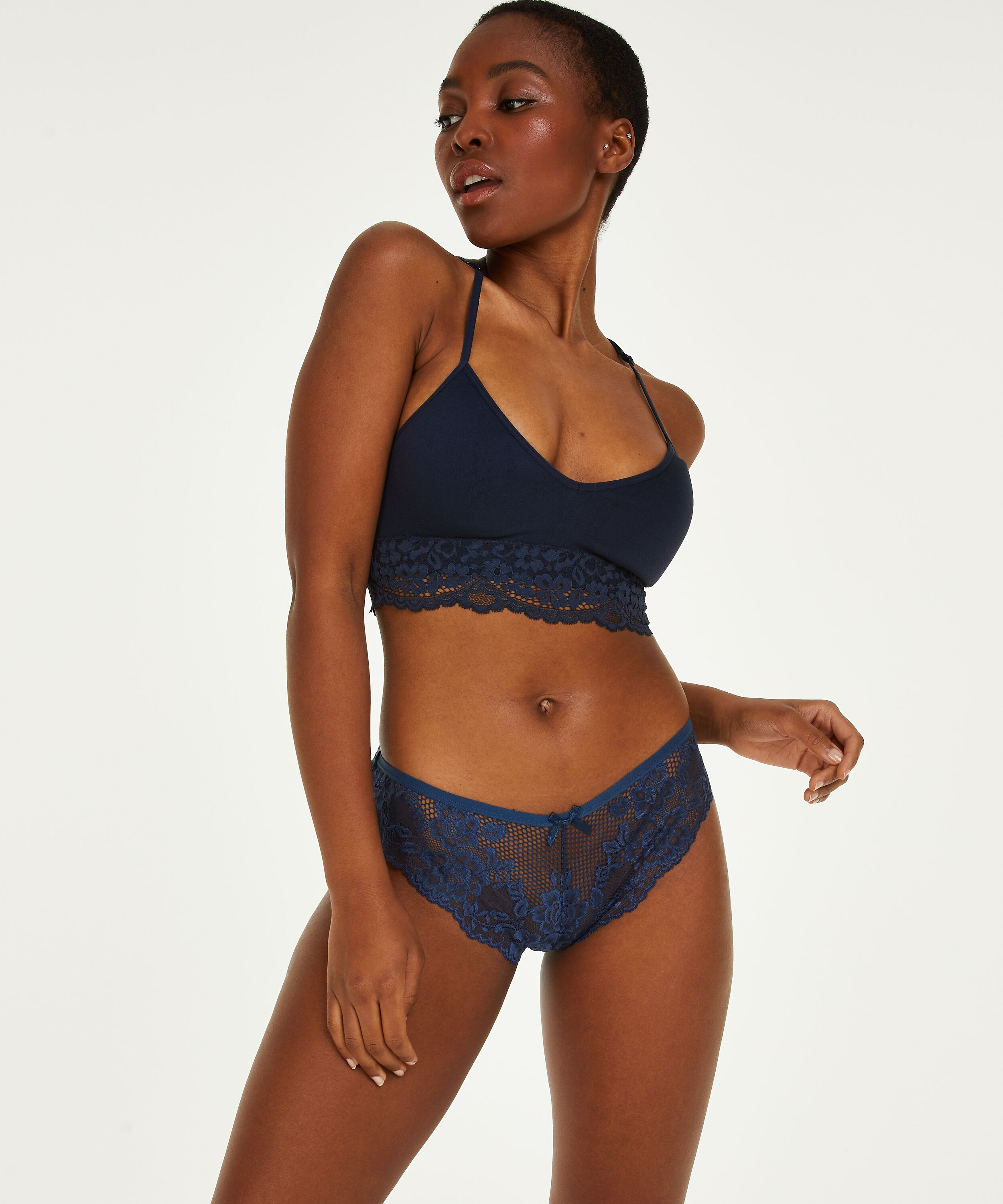 Brasiliansk truse Bianca, Blå