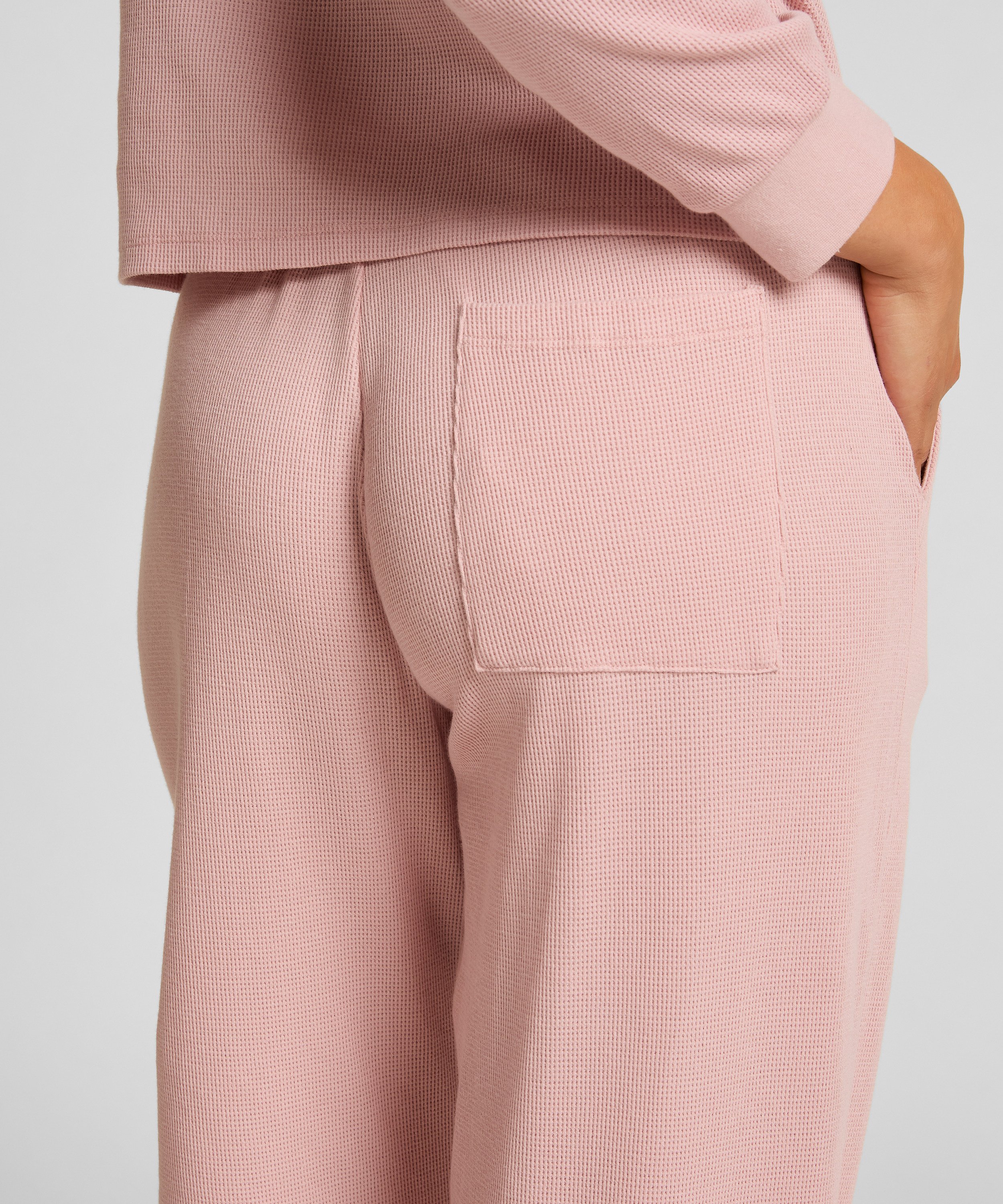 Joggebukser vaffel, Rosa, main