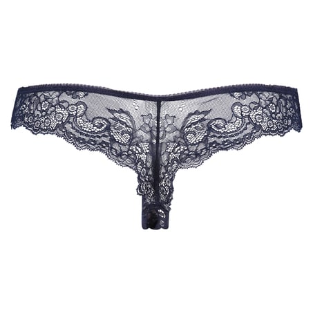 Contrast Ultra Low V-Thong, Blå
