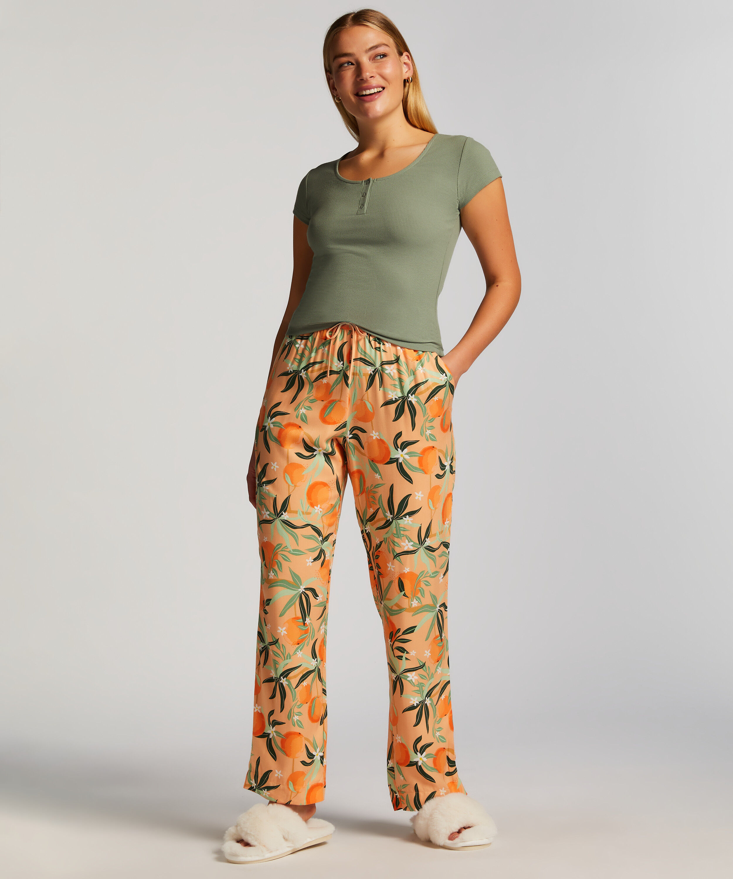 Pyjamabukser Woven, Rosa