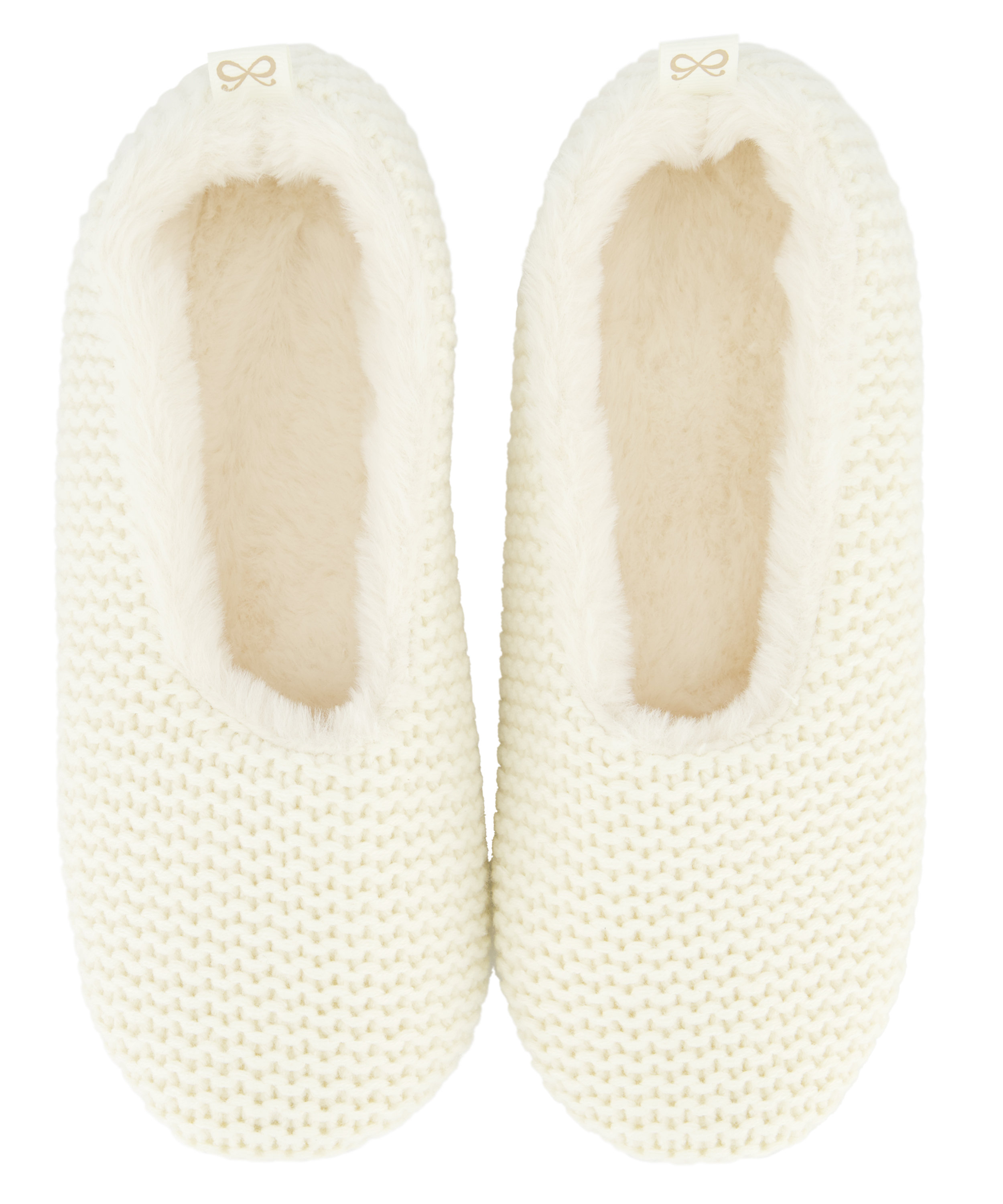 Cosy Ballerina Slippers, Hvit, main