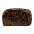 Sminkepung og leopard scrunchie sett, Svart