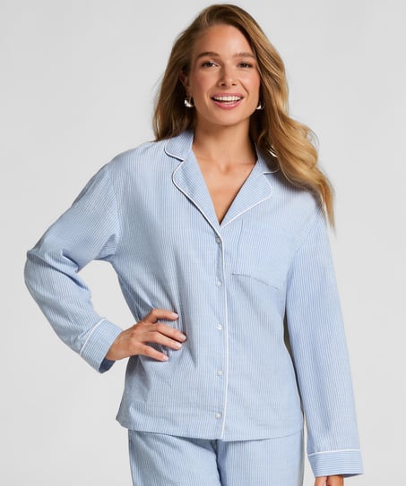 Jakke i bomull, Blå