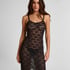 Slipdress Allover Lace, Svart