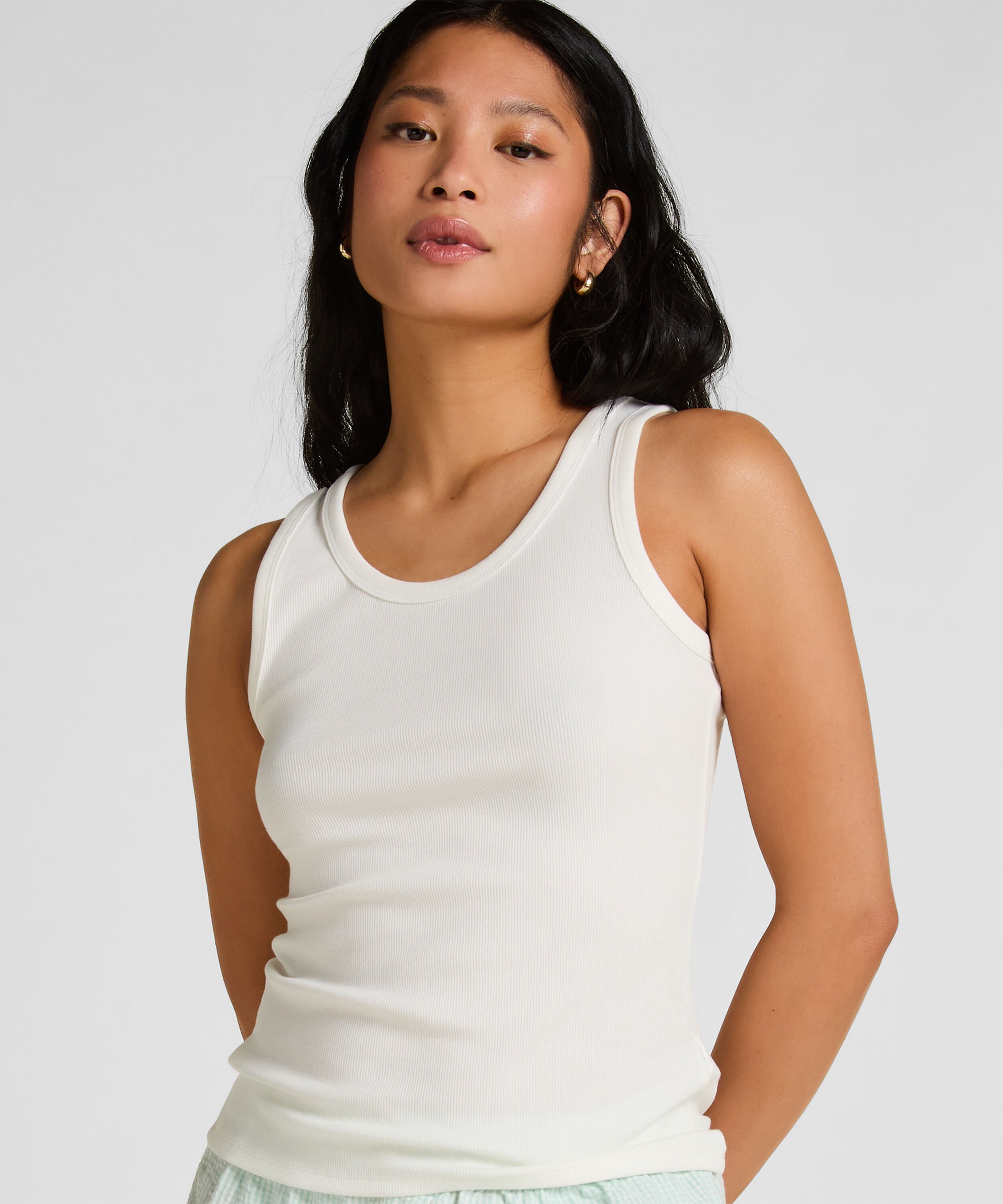 Singlet Jersey, Hvit Singlet Jersey, Hvit