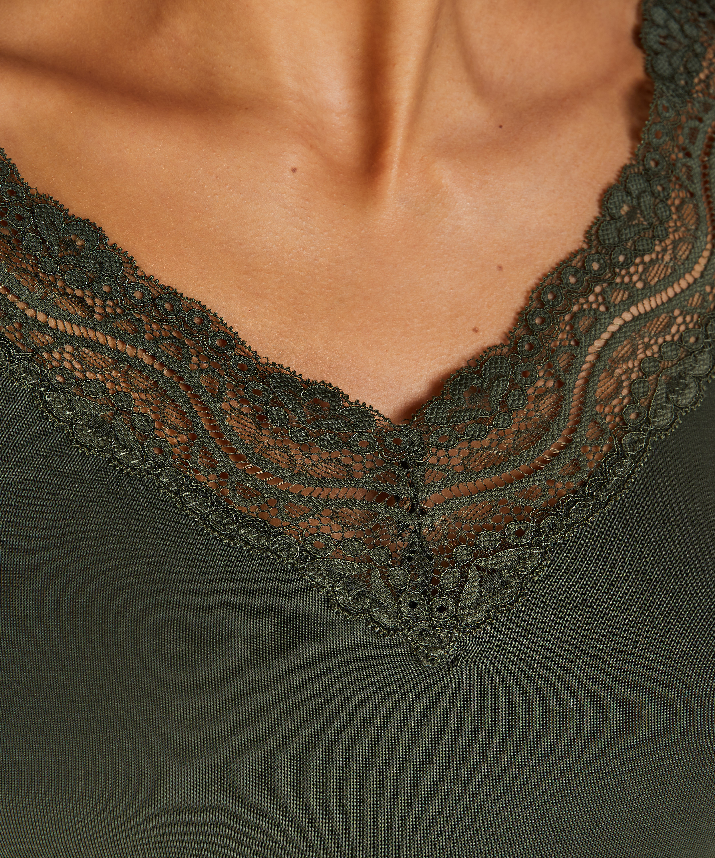 Pysjamatopp Jersey, Gr&oslash;nn, main