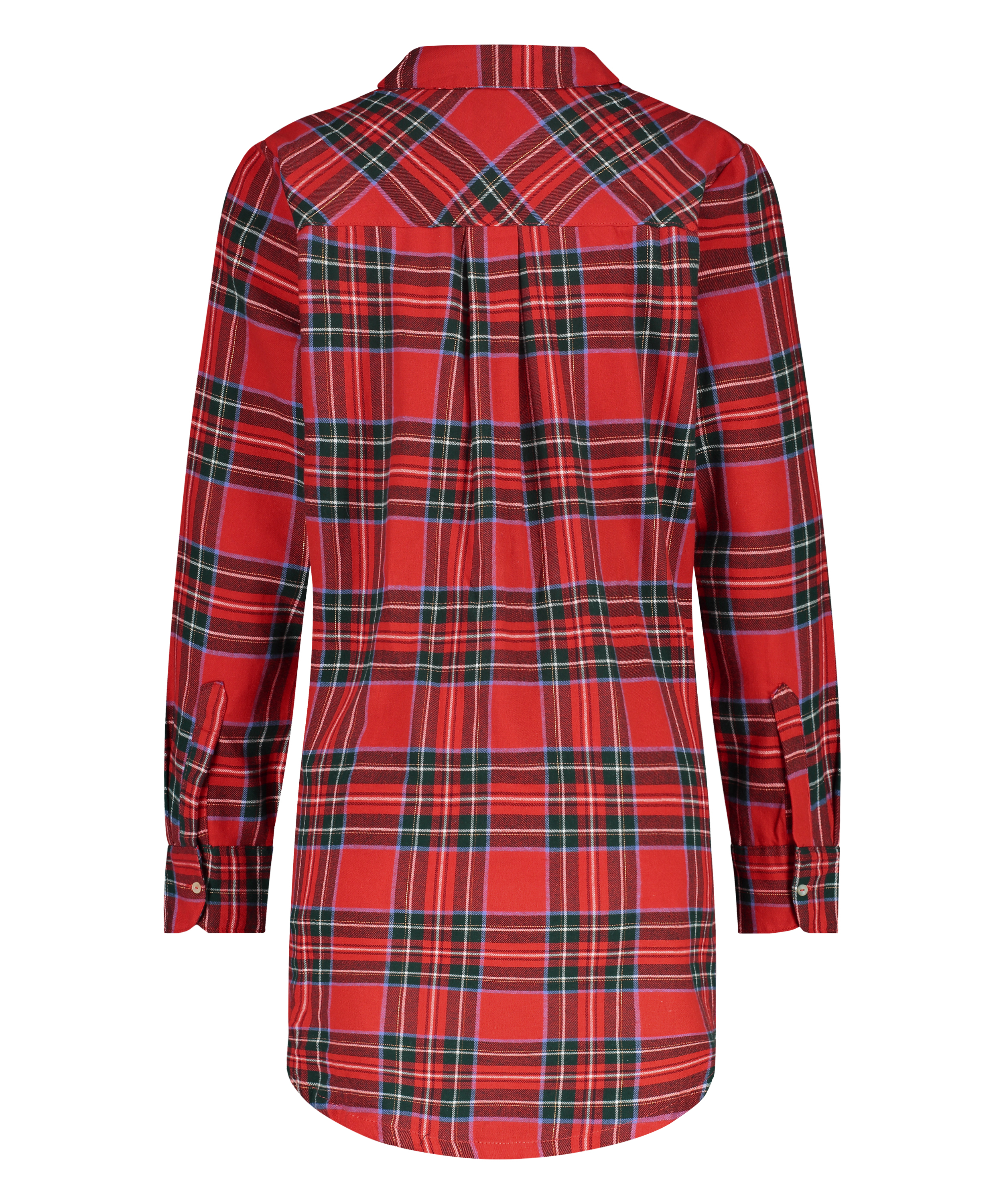 Menshirt nattskjorte i jersey, Rød, main