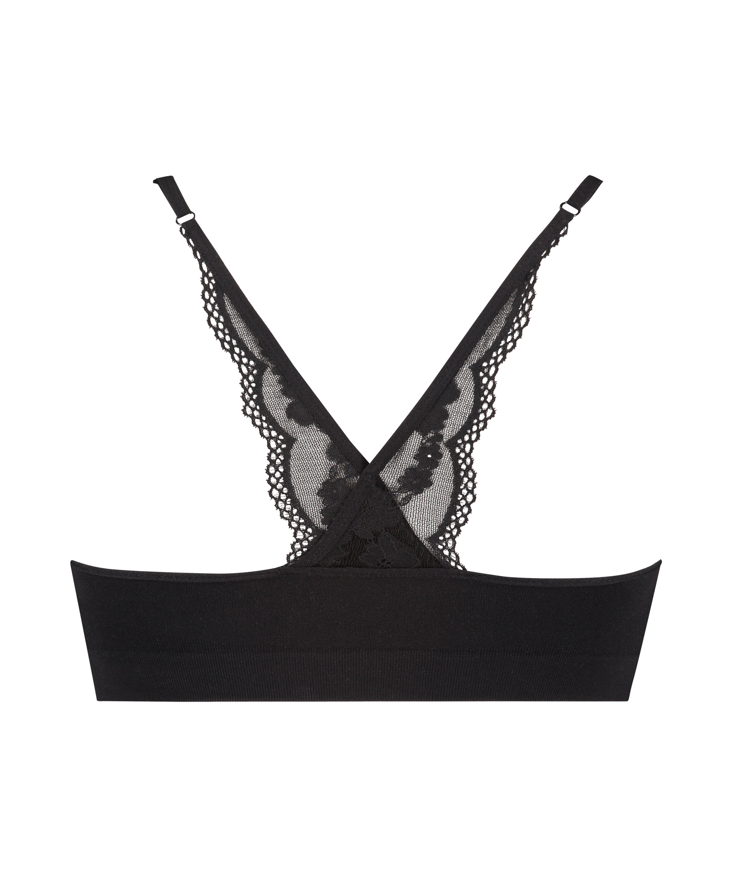 Marine sømløs bralette, Svart, main