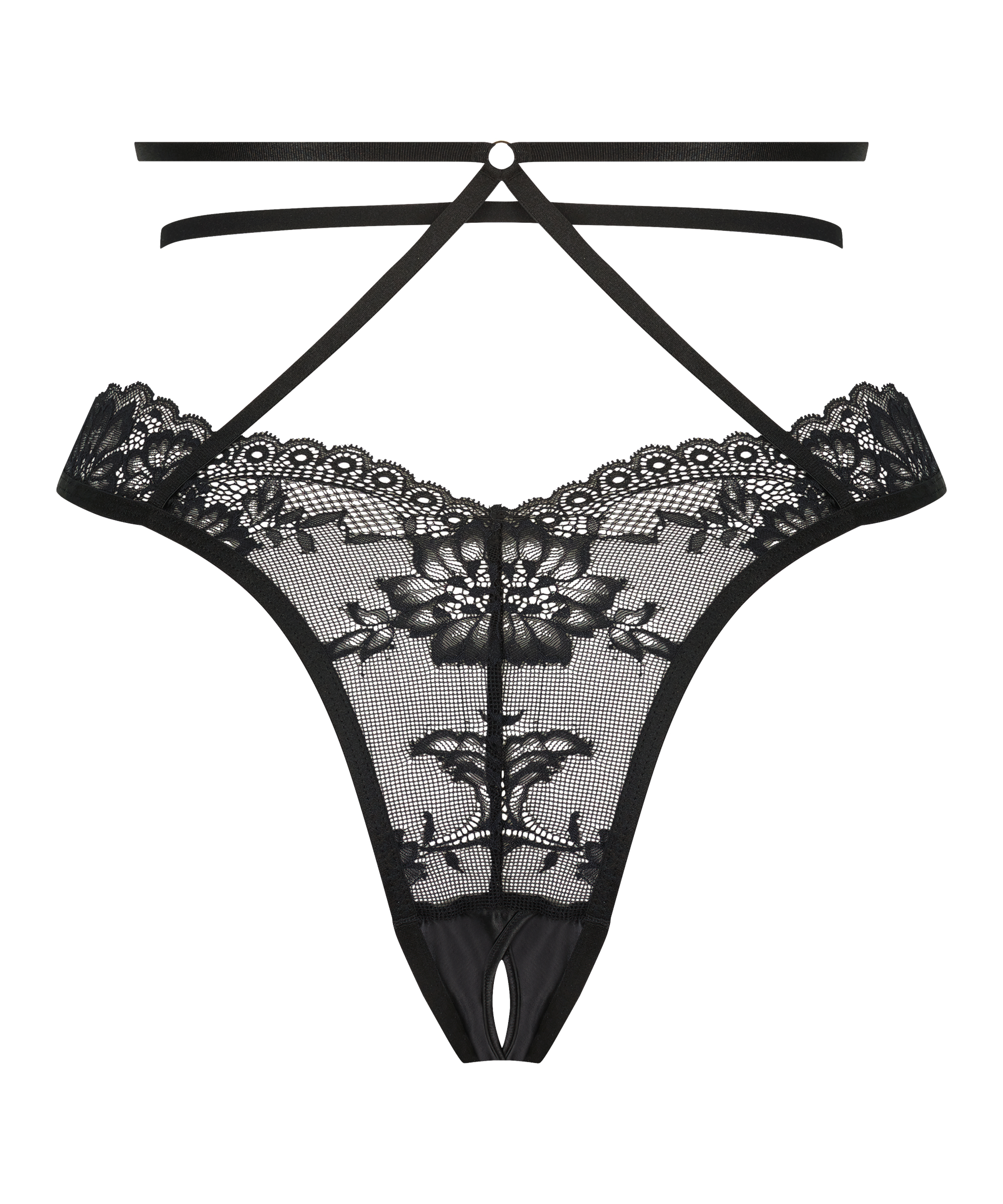 Brazilian med åpent skritt Roxanne, Svart, main