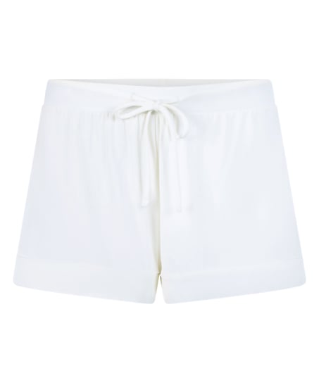 Essential shorts i jerseystoff, Hvit