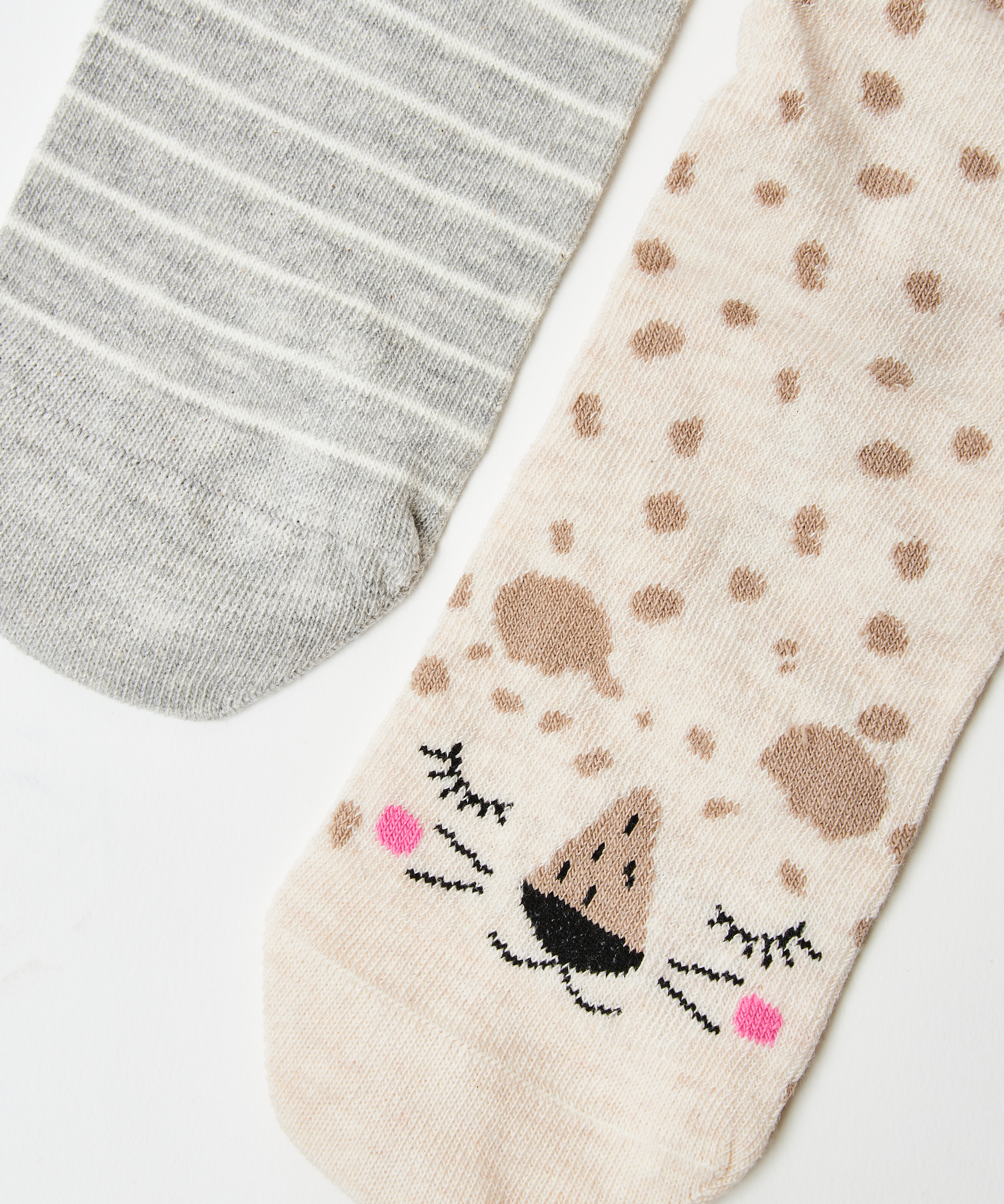 2 Pairs Of Socks, Hvit, main