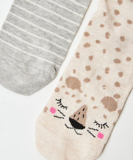 2 Pairs Of Socks, Hvit