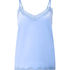 Cami-topp Velours Lace, Bl&aring;