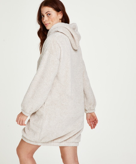 Kose fleece kjole, Beige