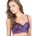Padded longline push-up bra Bijoux, Lilla