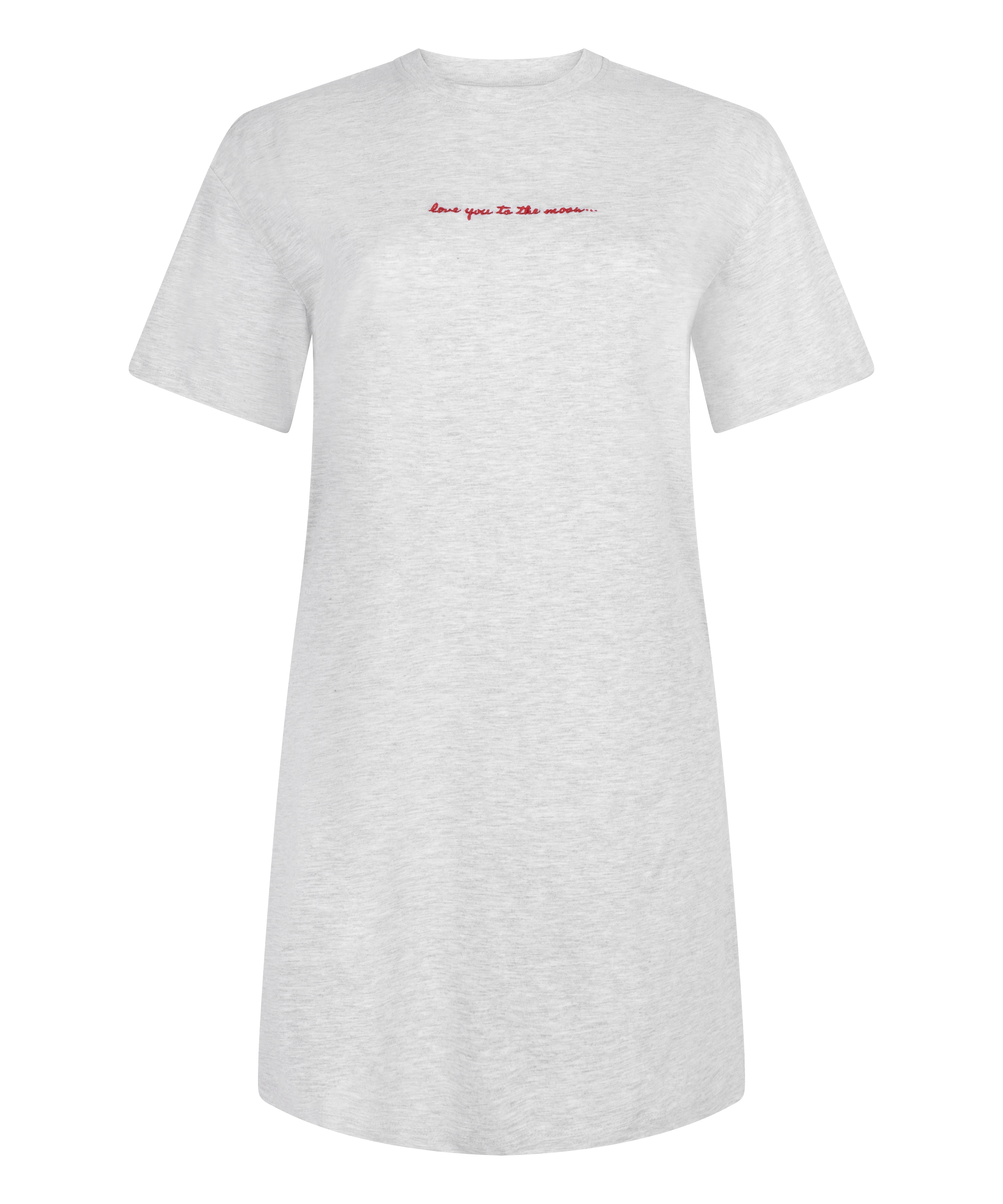 Nattskjorte med rund hals, Gr&aring;, main