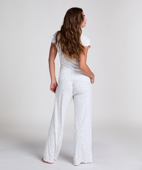 Pyjamassett – Ribbestrikket, Blå