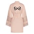 Kimono med satengblonder, Rosa