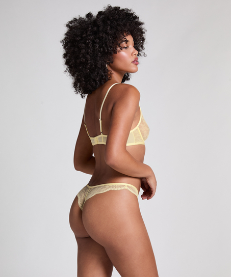 Uvattert bh med b&oslash;yle Isabelle, Gul