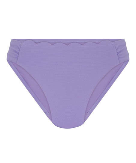 Høykuttet Bikini Underdel Scallop, Lilla
