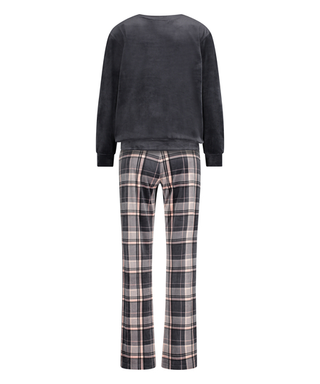 Pyjamassett i fl&oslash;yel, Gr&aring;