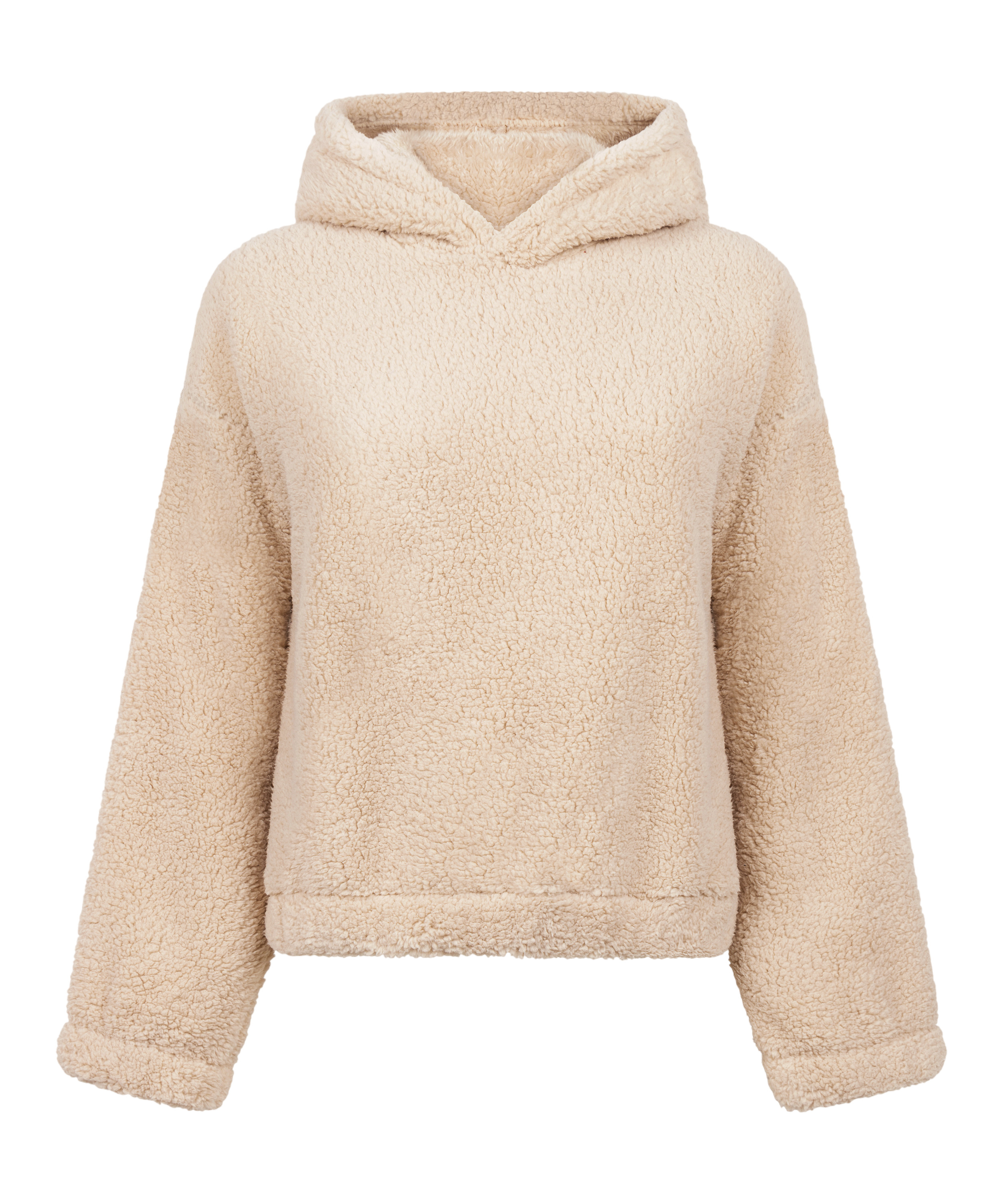Fleece Snuggle hettegenser, Beige, main
