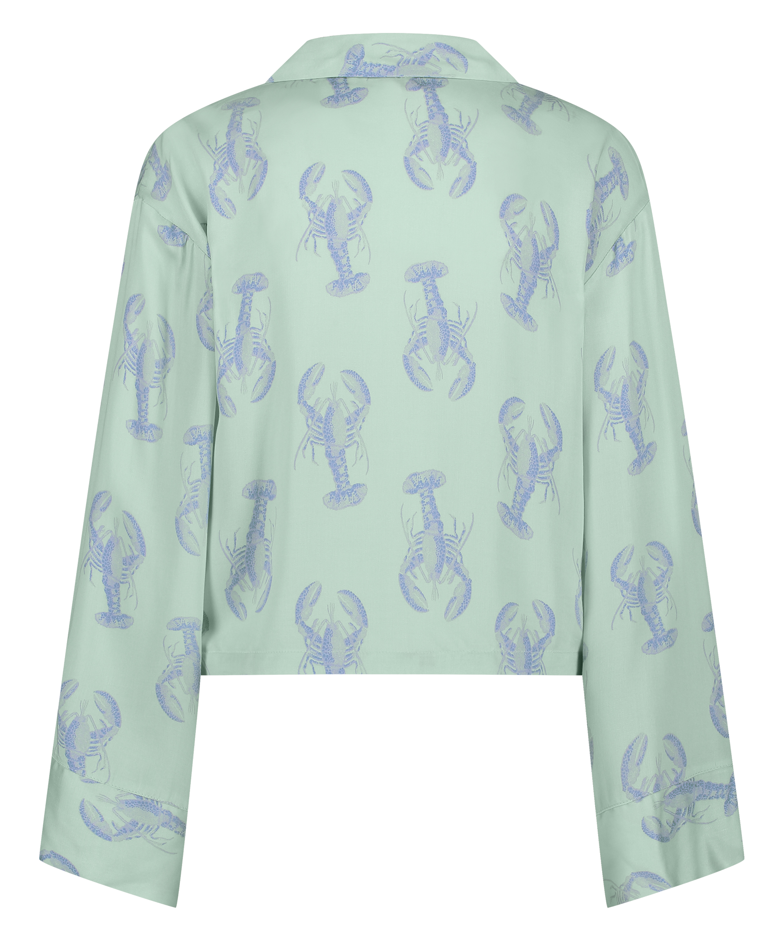 Langermet jakke i sateng, Grønn, main