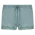 Velvet lace shorts, Grønn