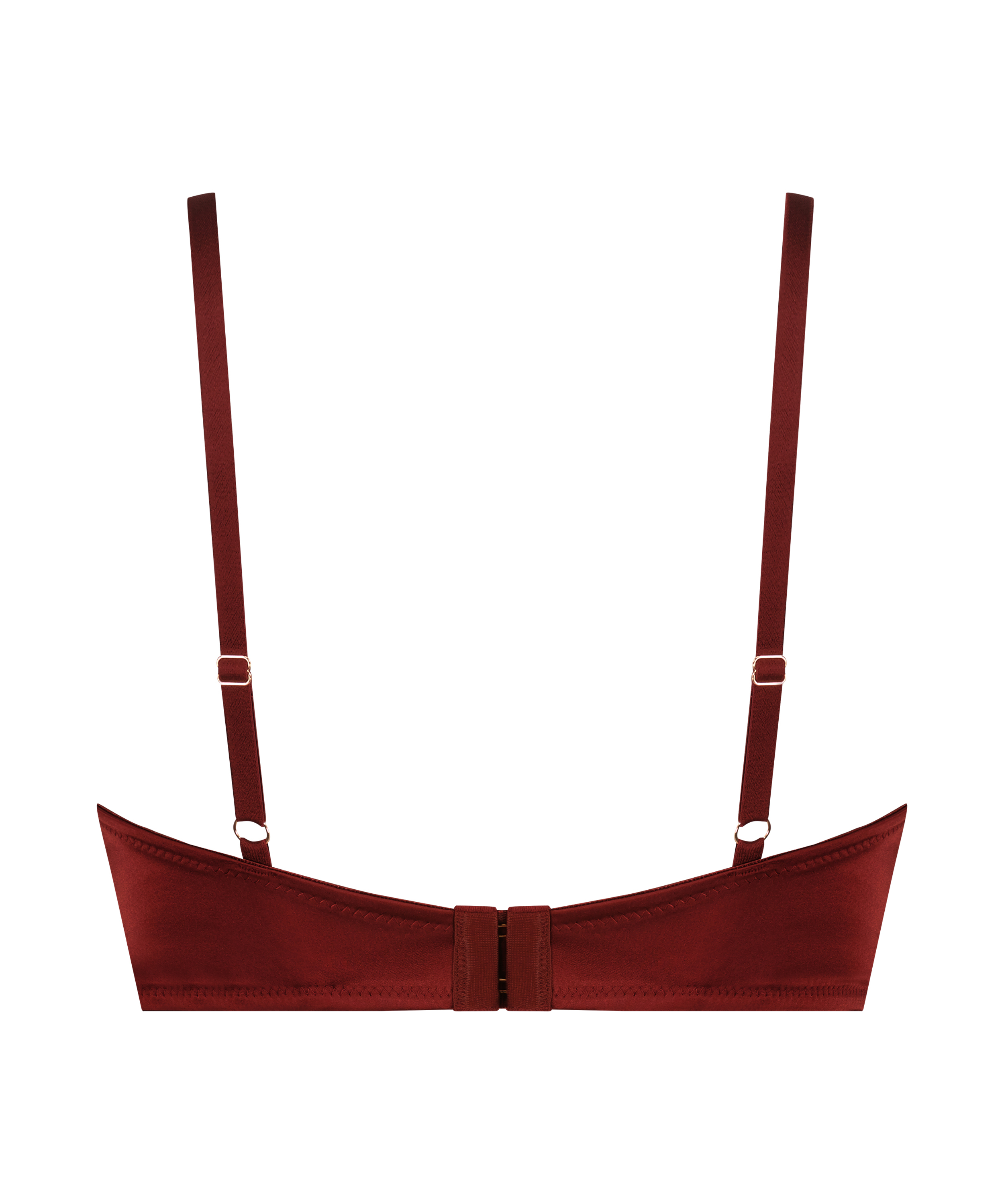 Halv-vattert longline spile-BH Lara, Rød, main