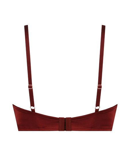 Halv-vattert longline spile-BH Lara, Rød