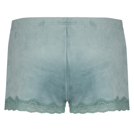 Velvet lace shorts, Gr&oslash;nn
