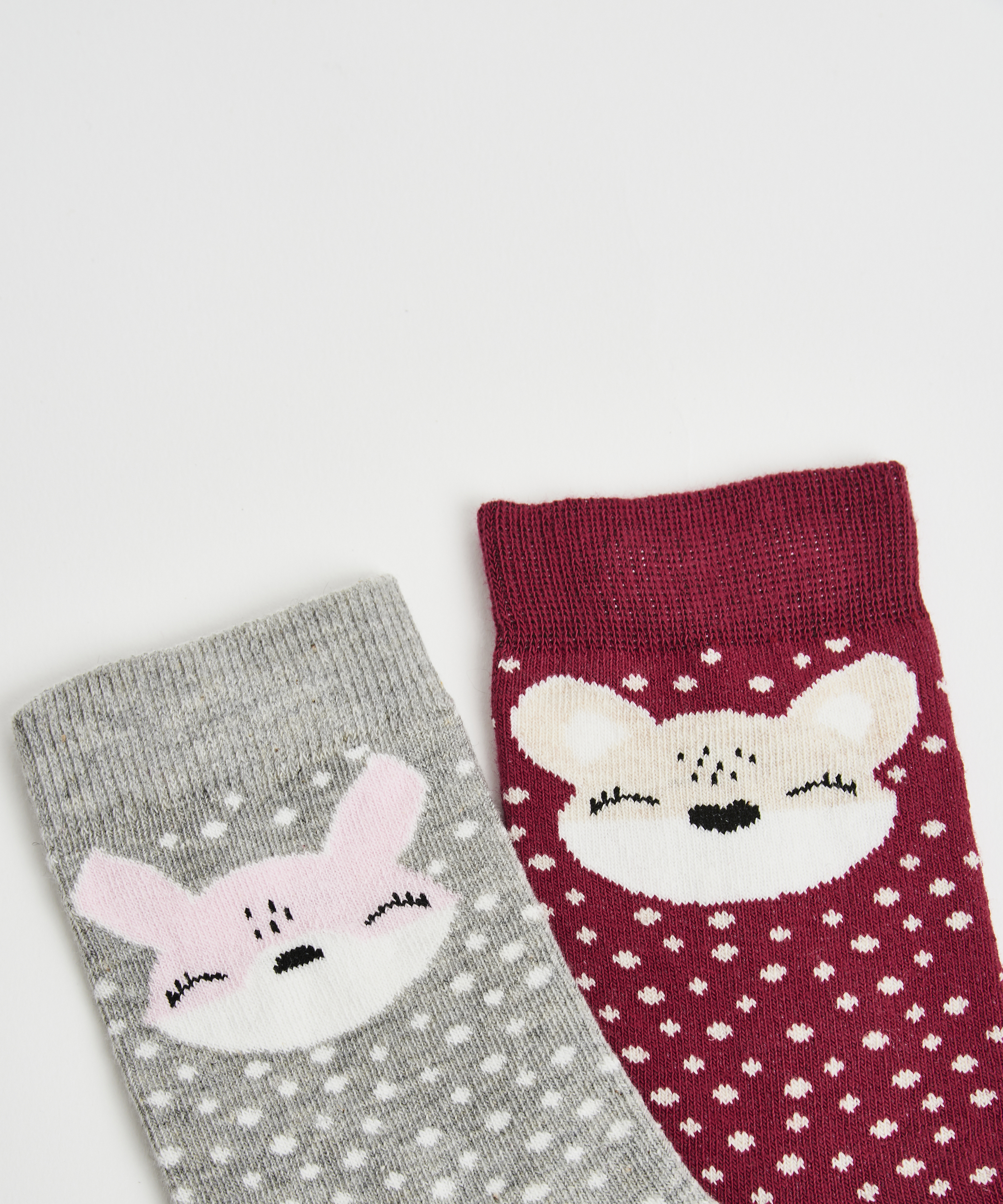 2 Pairs of Socks, Grå, main