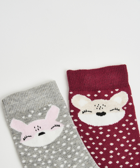 2 Pairs of Socks, Grå