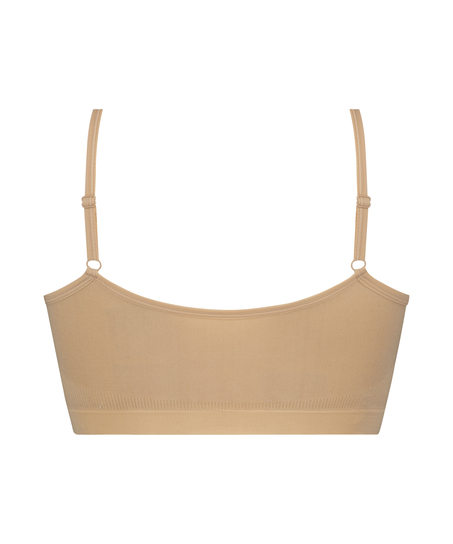 ﻿Strappy Bralette, Beige