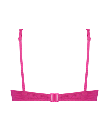 Bikinitopp Scallop Lurex, Rosa