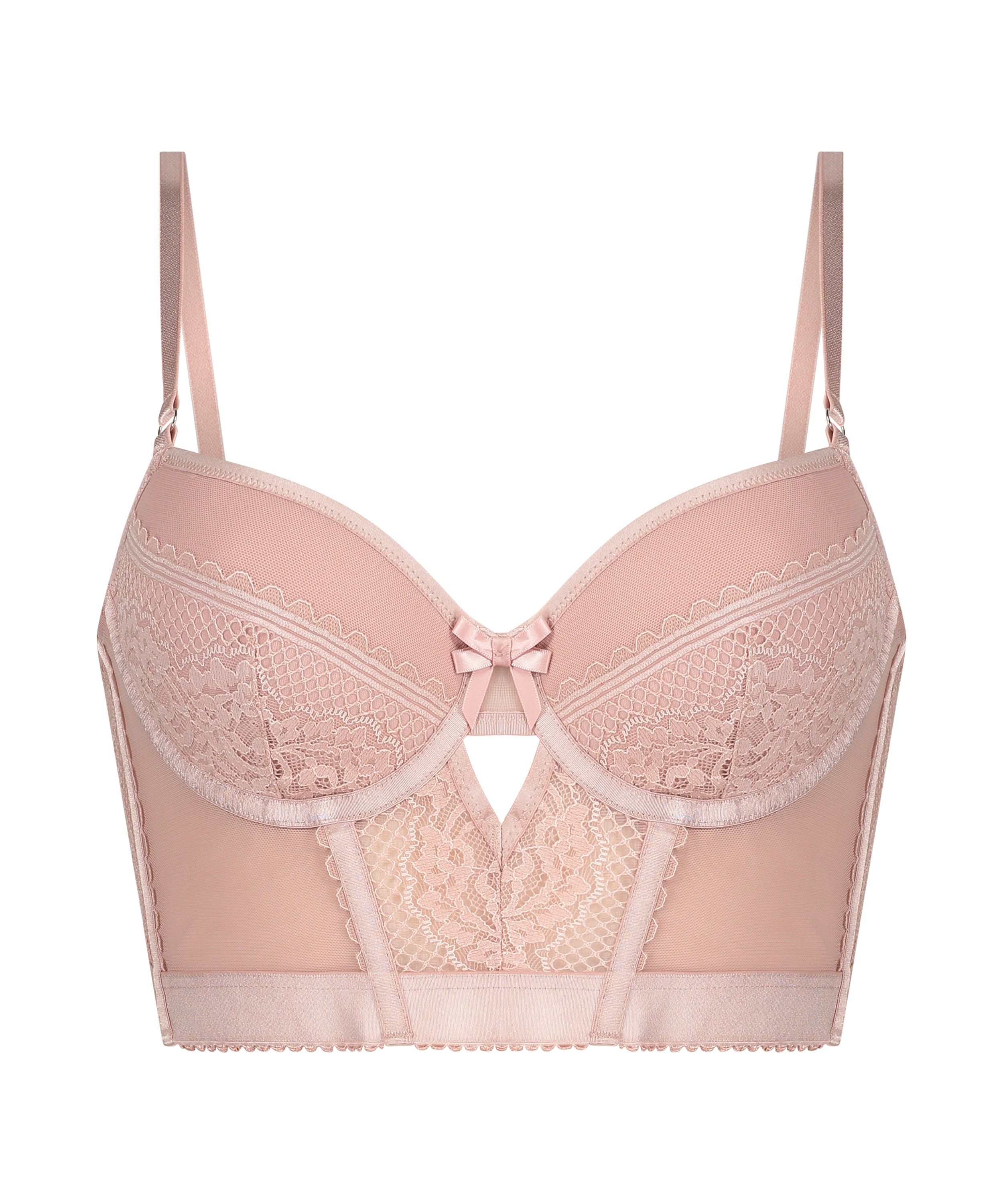 Malika longline polstret spile-BH, Rosa, main