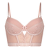 Malika longline polstret spile-BH, Rosa