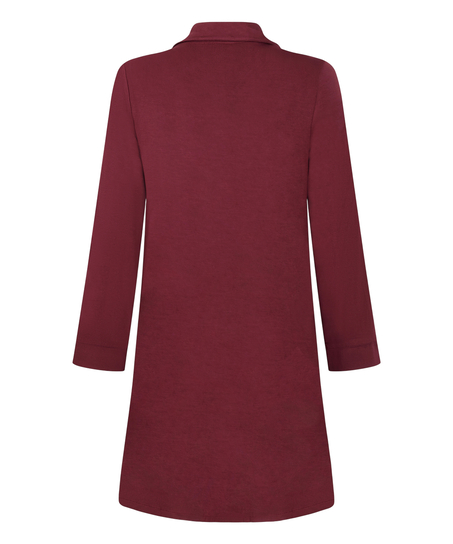 Essential langermet skjortekjole i jerseystoff, Lilla