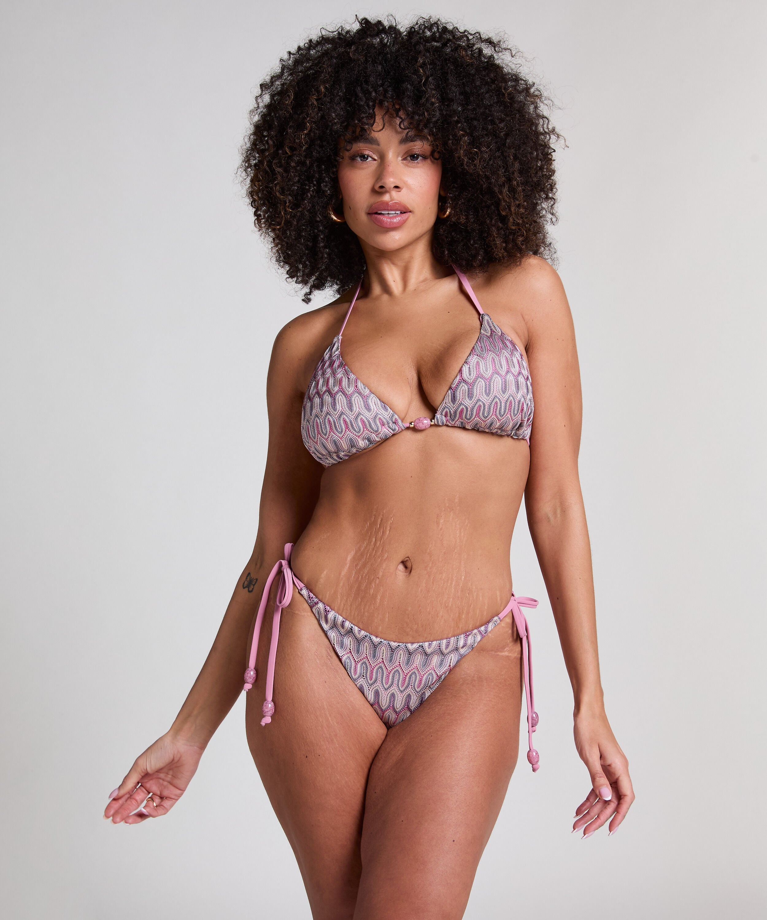 Cali Highleg Bikiniunderdel, Rosa