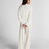 Pyjama Pant Loose Pointelle, Hvit